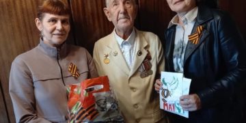 С Днем Победы поздравили ветерана ВОВ